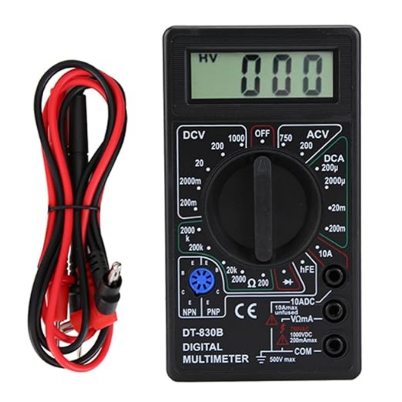 Analog Meter Gauge - Multimetro digitale Tester multifunzionale DT830B Voltmetro