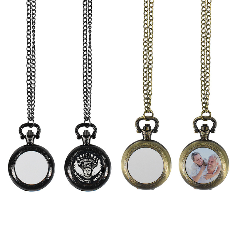 Vintage Collector - Collana con Ciondolo Orologio da Tasca