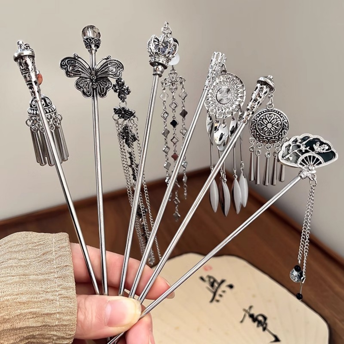 Vintage Collector - Forcina da donna elegante in argento