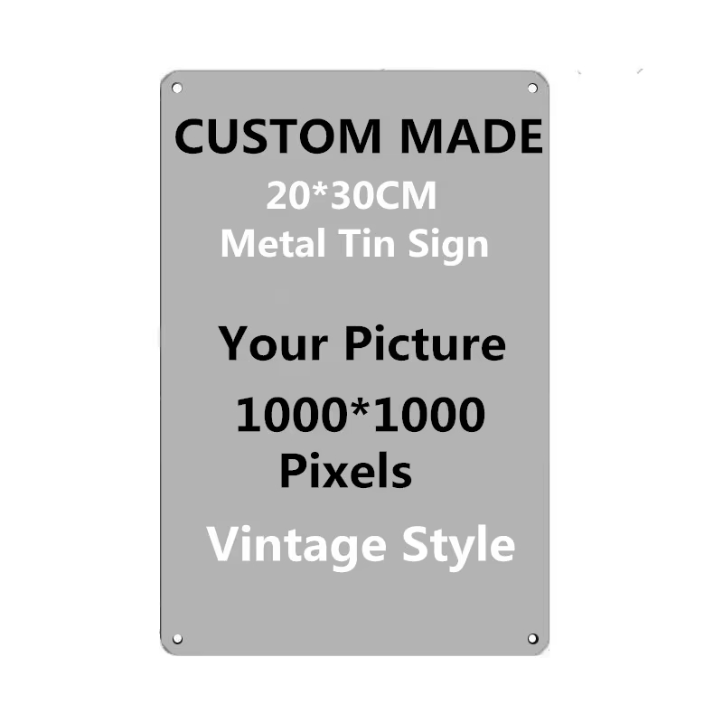 Vintage Collectible Signs - Targa in Metallo Personalizzata 20x30cm, Carica