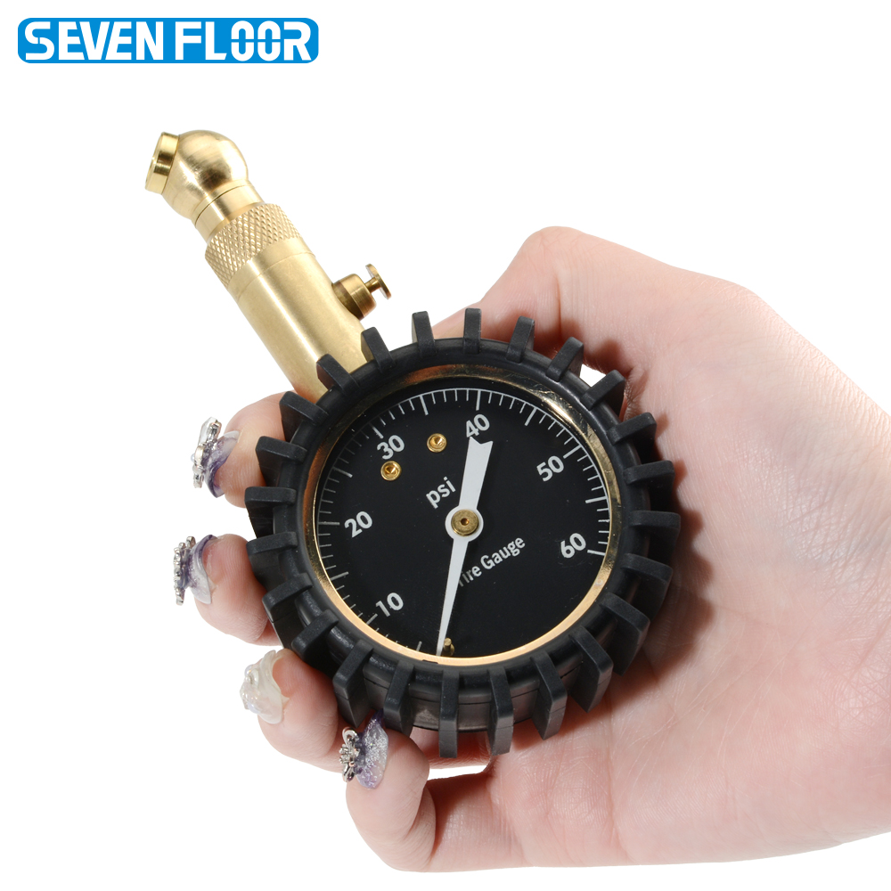 Analog Meter Gauge - Manometro per Pneumatici 0-60PSI con Quadrante