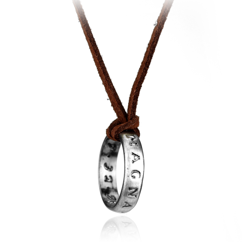 Vintage Collector - Collana con Anello a Catena in