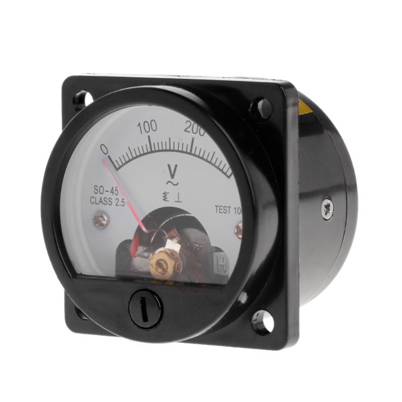 Analog Meter Gauge - Voltmetro SO-45 AC 0-300V Tondo Quadrante