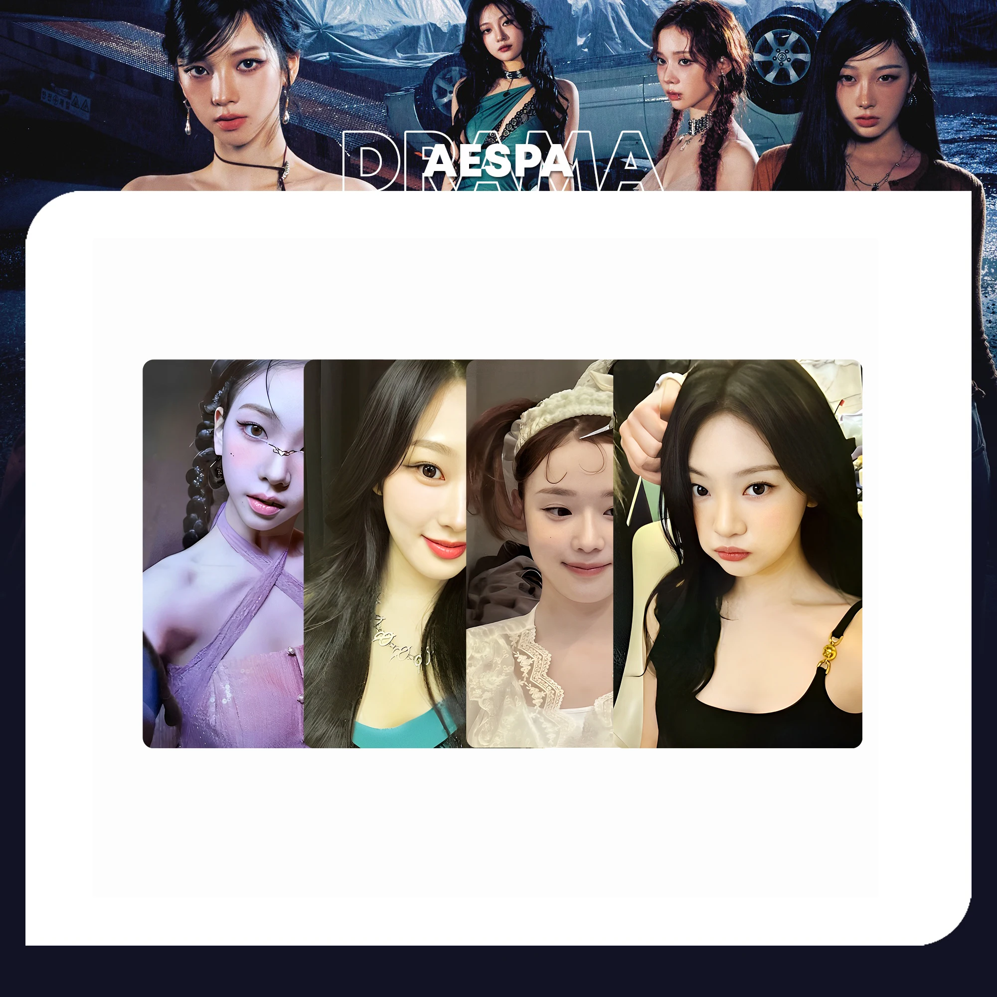 Vintage Collectible Cards - Pacchetto di Cartoline Vintage KPOP Lomo,