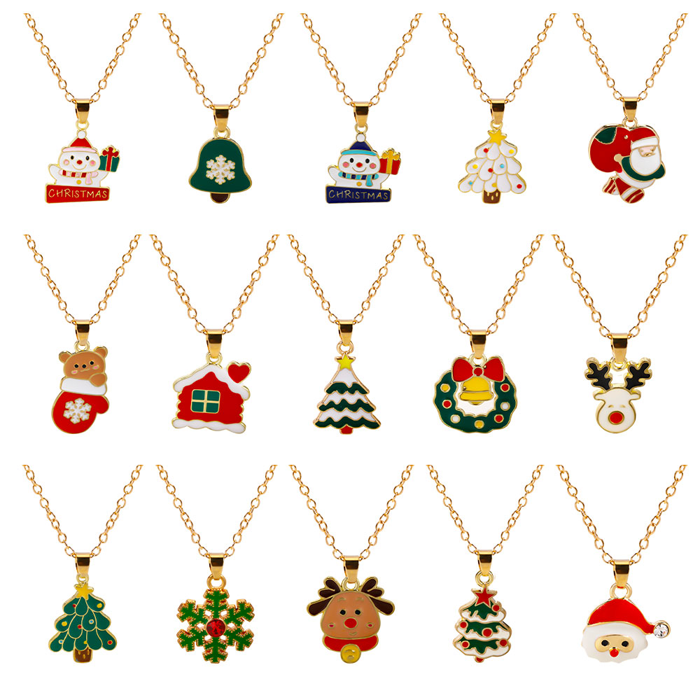 Vintage Collectible Santa - 33 stili collezione di natale collana