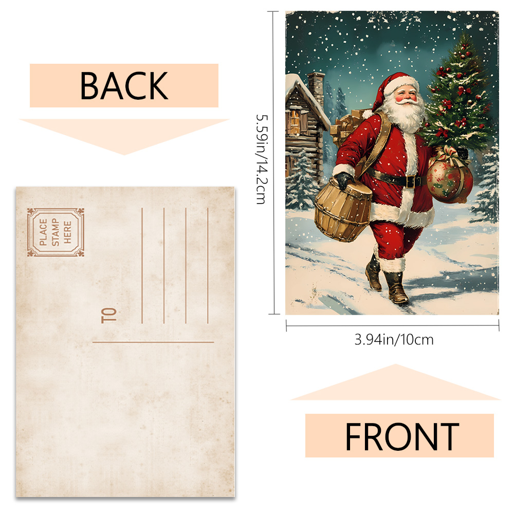 32 pezzi, cartoline natalizie  - Vintage Collectible Santa recensione e prezzo