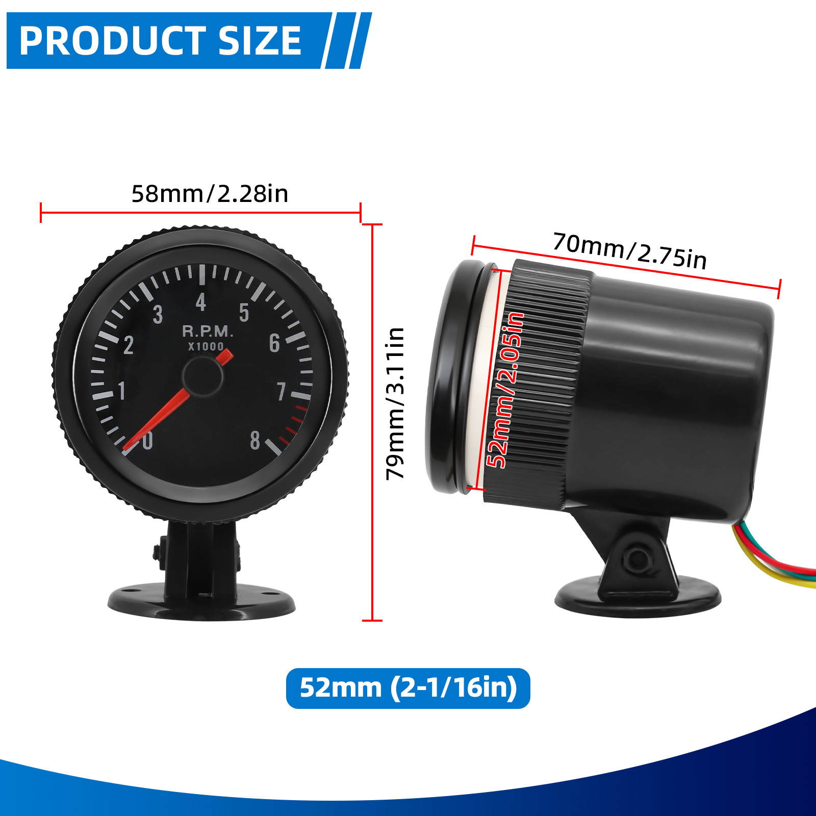Tachimetro analogico da 2 poll - Analog Meter Gauge recensione e prezzo