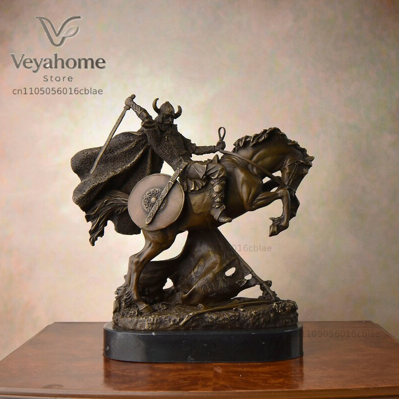 Statua in Bronzo di Guerriero  - Vintage Collectible Marbles recensione e prezzo