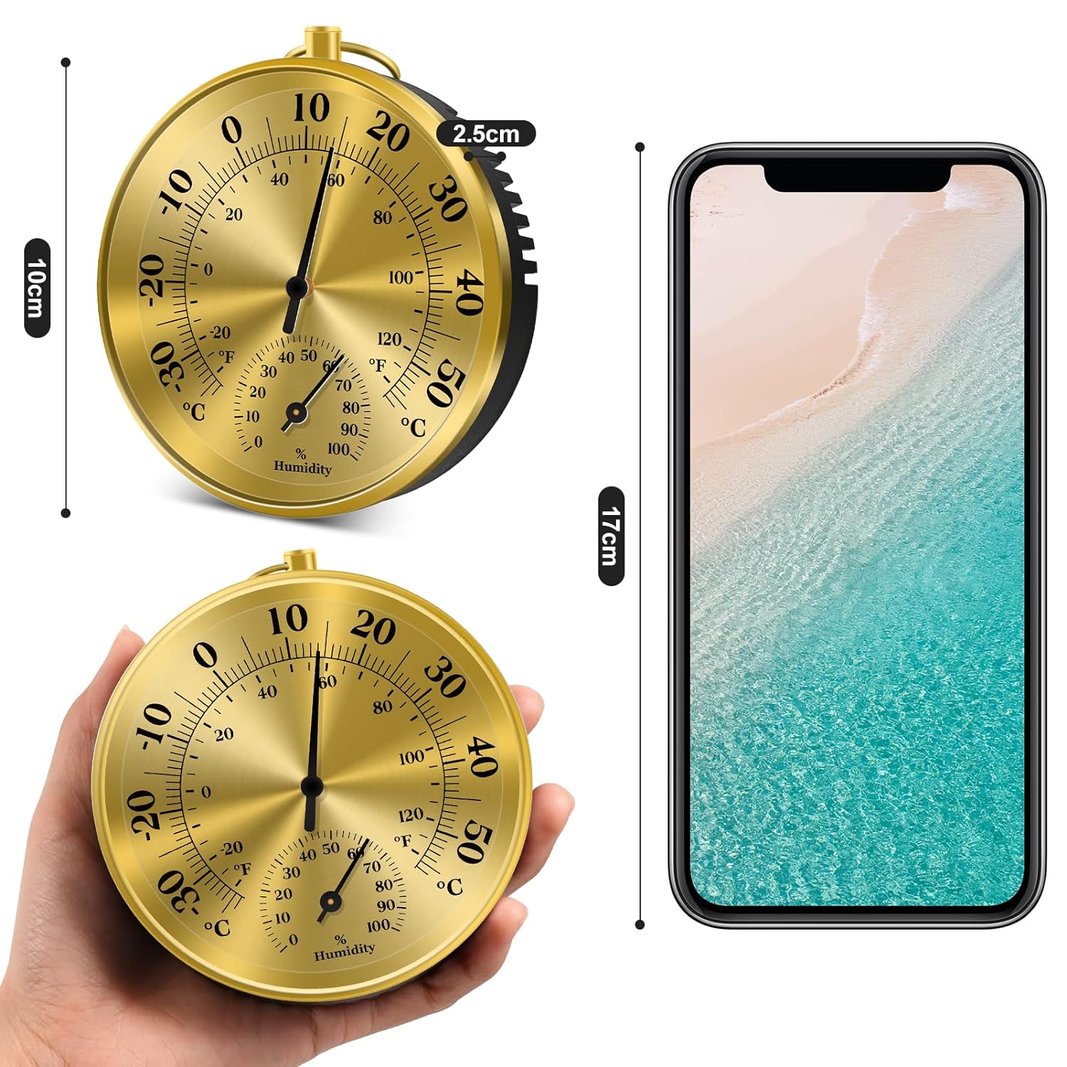 Termometro da parete da 10 cm  - Analog Meter Gauge recensione e prezzo