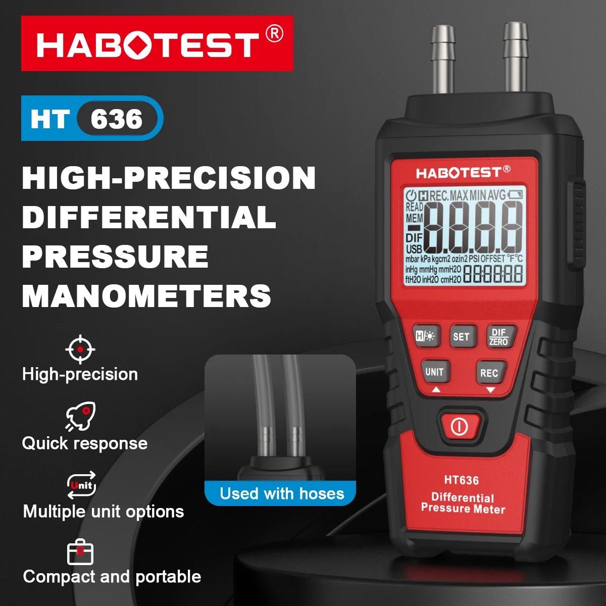 HABOTEST HT636 Manometro digit - Analog Meter Gauge recensione e prezzo