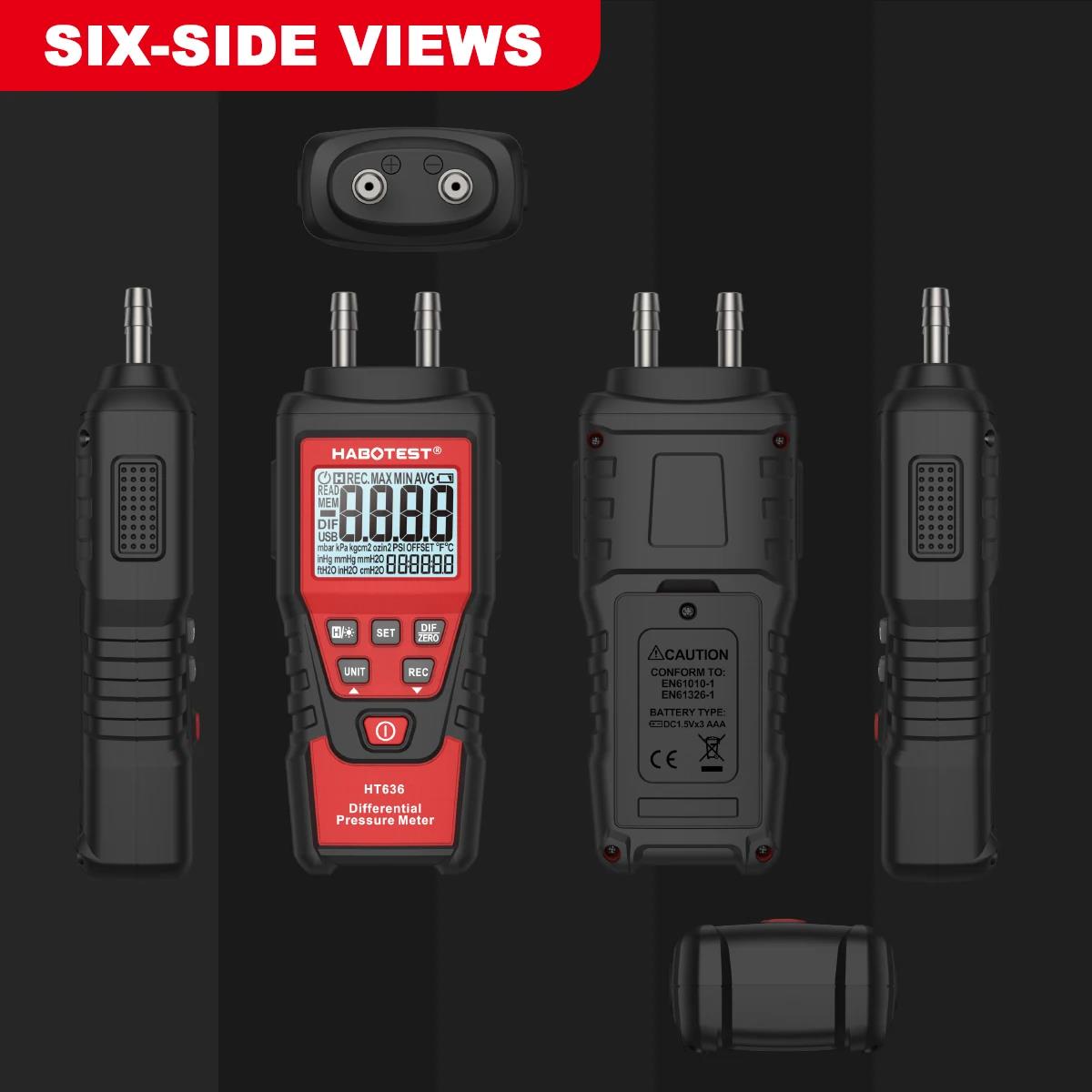 HABOTEST HT636 Manometro digit - Analog Meter Gauge recensione e prezzo