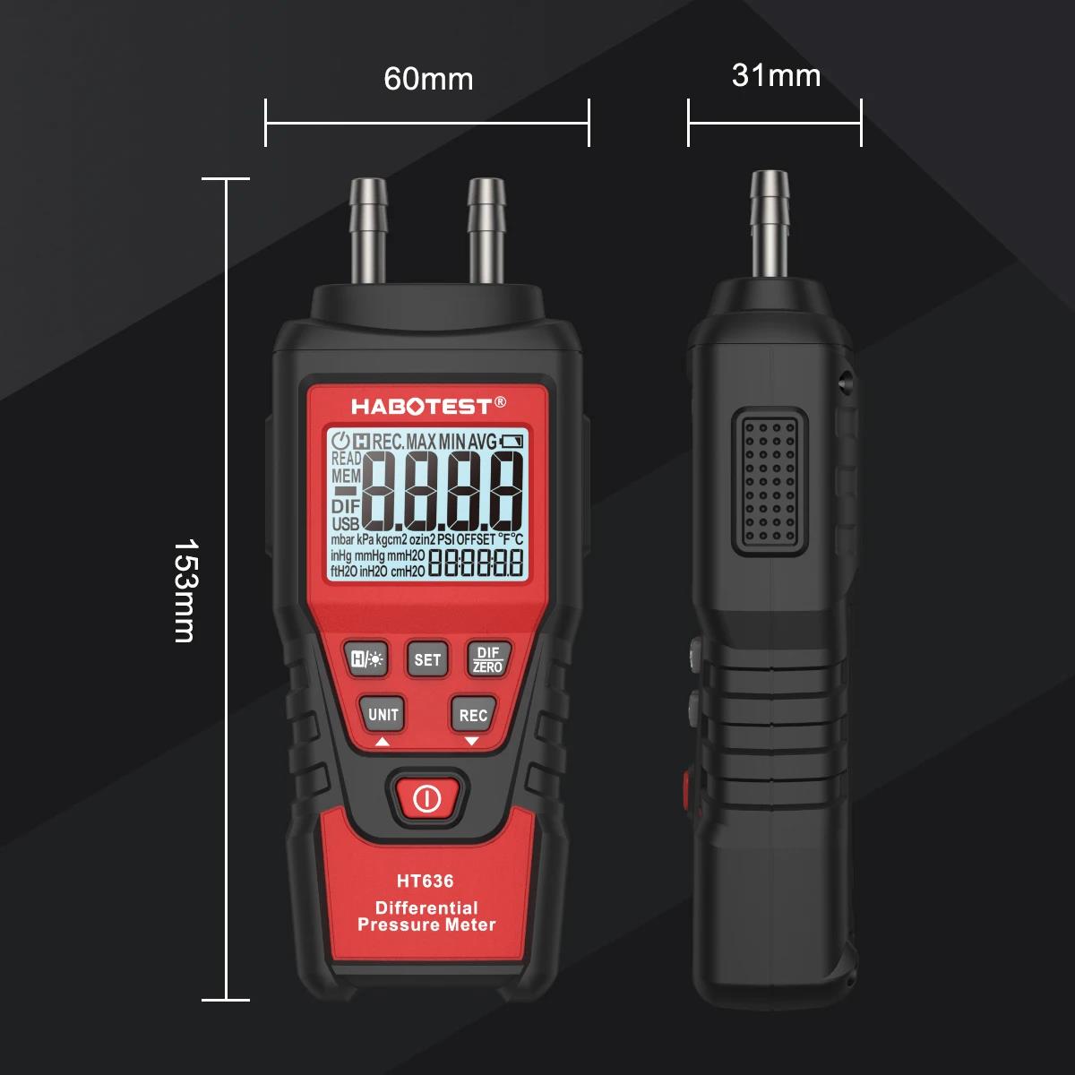 HABOTEST HT636 Manometro digit - Analog Meter Gauge recensione e prezzo