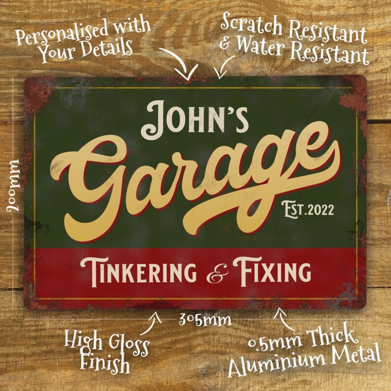 Targa in metallo per garage pe - Vintage Collectible Signs recensione e prezzo